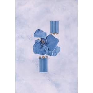 Декор Атем Goya Orchid BL синий